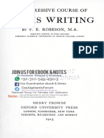 A Progressive Course On Precis Writing by F E Robsen