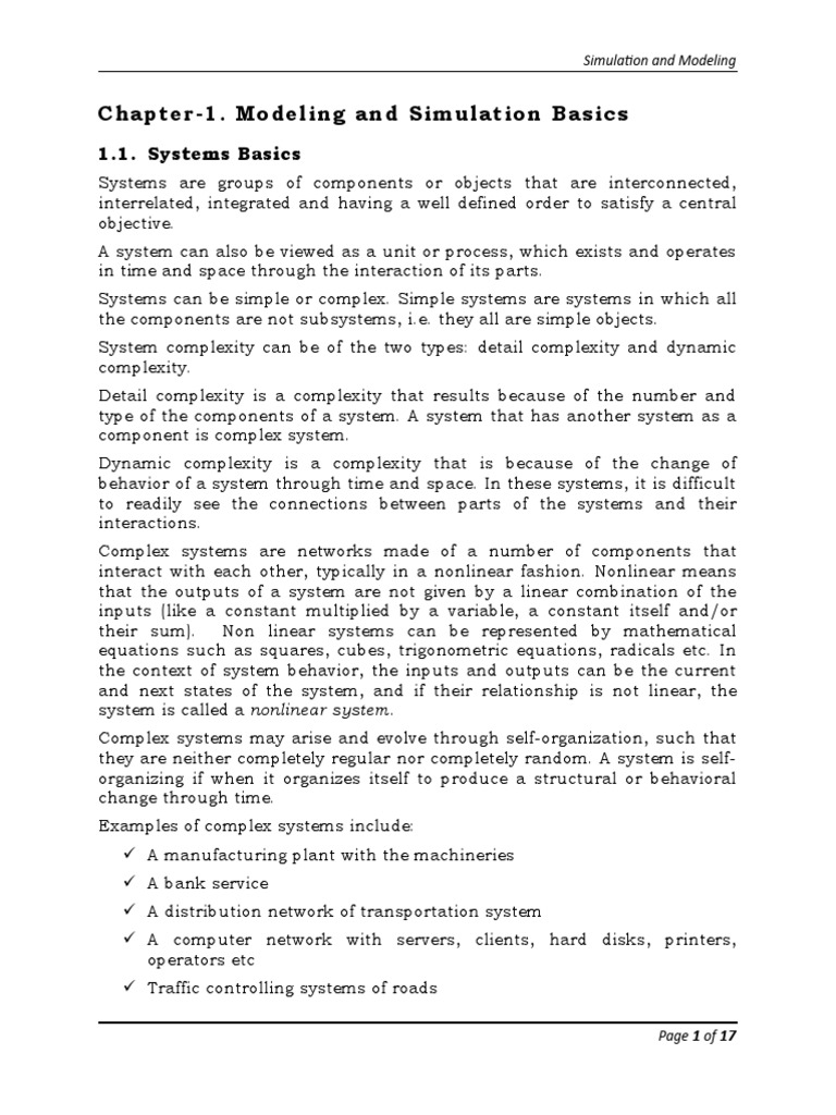 Simulation and Modelling | PDF | Mathematical Model | Conceptual Model