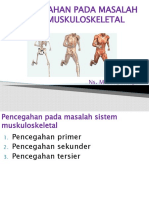 Pencegahan Pada Masalah Sistem Muskuloskeletal