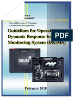 Guidelines For Operation of Dynamic Response Intelligent Monitoring System (DRIMS)