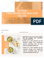 Nutrisi Pada Neonatus Bayi Dan Balita