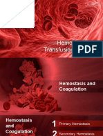 Hemostasis and Transfusion Medicine