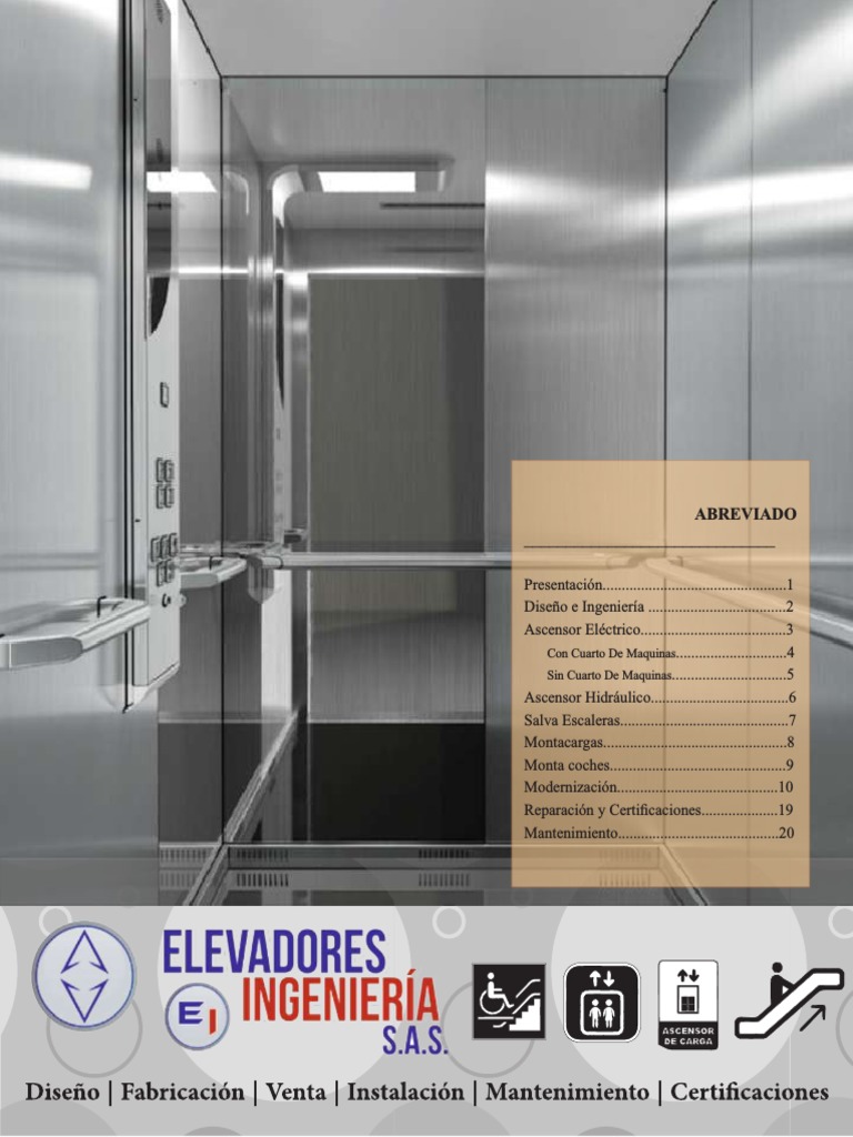 Catalogo Ilovepdf Compressed 1 101f | PDF | Ascensor | Ingeniería