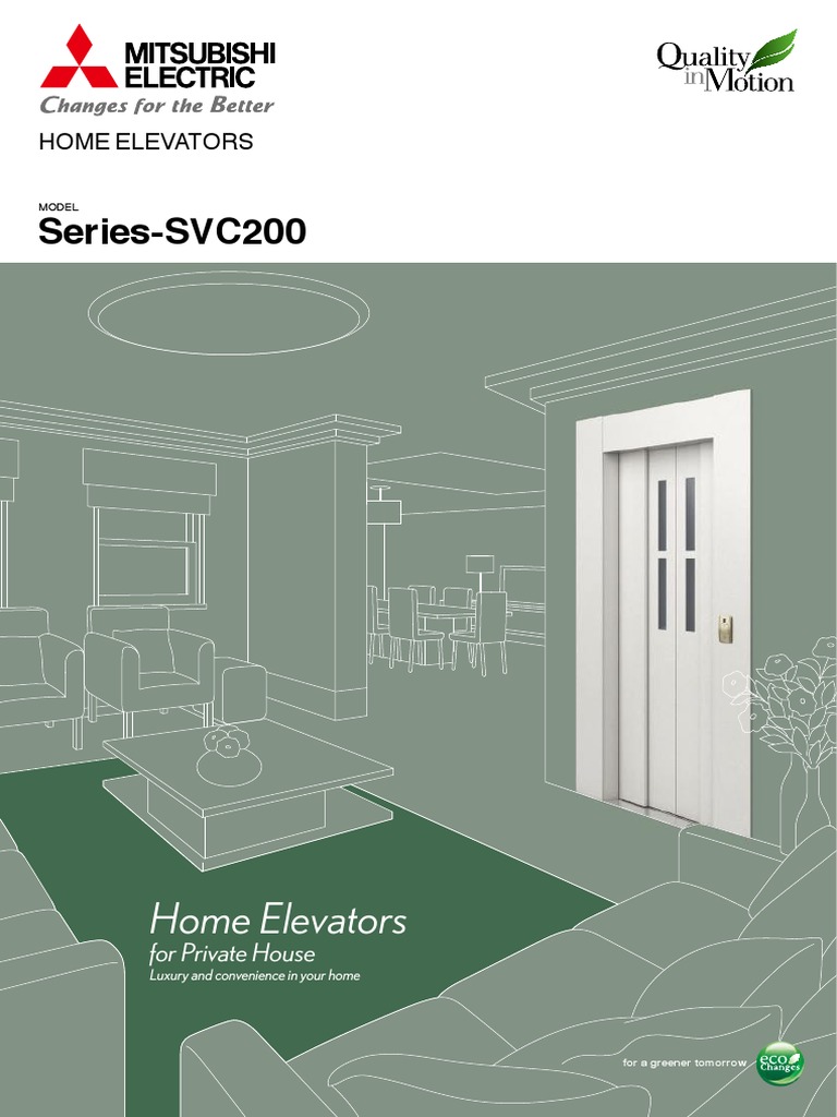 Mitsubishi Home Elevators Overview | PDF | Elevator | Door