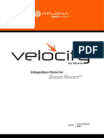 Zoom Room: Integration Note For