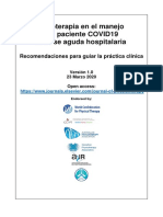 Physiotherapy Guideline COVID-19 V1 FINAL SPANISH PDF PDF