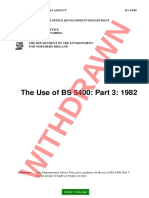 The Use of BS 5400: Part 3: 1982: The Highways Agency Ba 19/85