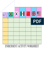 Enrichment Activity Worksheet: Country
