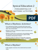 Introduction To Fundamentals of Rhythmic Activities