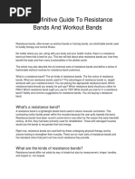 The Definitive Guide To Resistance Bands and Workout Bands | PDF ...