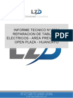 Informe 5504 Reparacion de Tableros Electricos - Area Prevension - Open Plaza - Huancayo