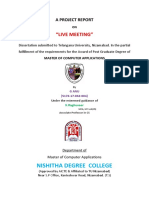 Nishitha Degree College: "Live Meeting"