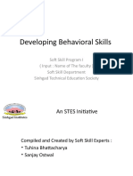 Behavioral Skills in S Temp