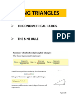 Solving Triangles: Trigonometrical Ratios