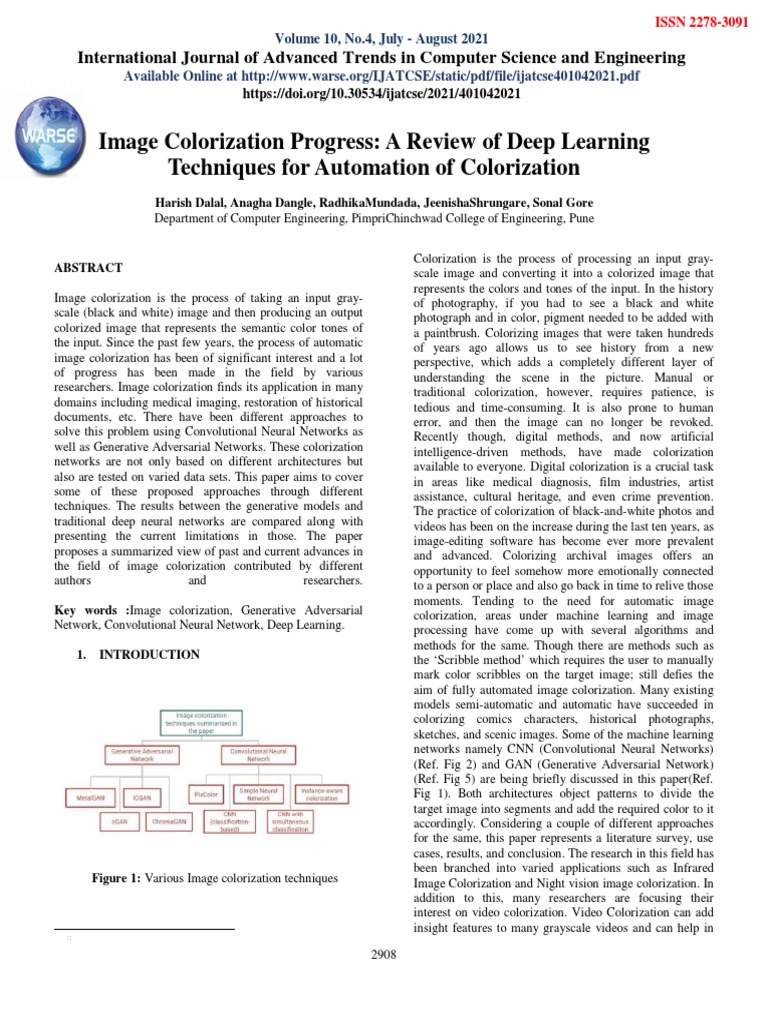 Image Colorization Progress: A Review of Deep Learning Techniques For ...