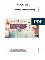 Understanding Entrepreneurship Module