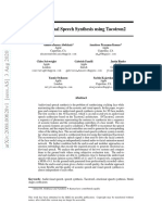 Audiovisual Speech Synthesis Using Tacotron2: Ahmed H. Abdelaziz and Anushree P. Kumar Have Contributed Equally