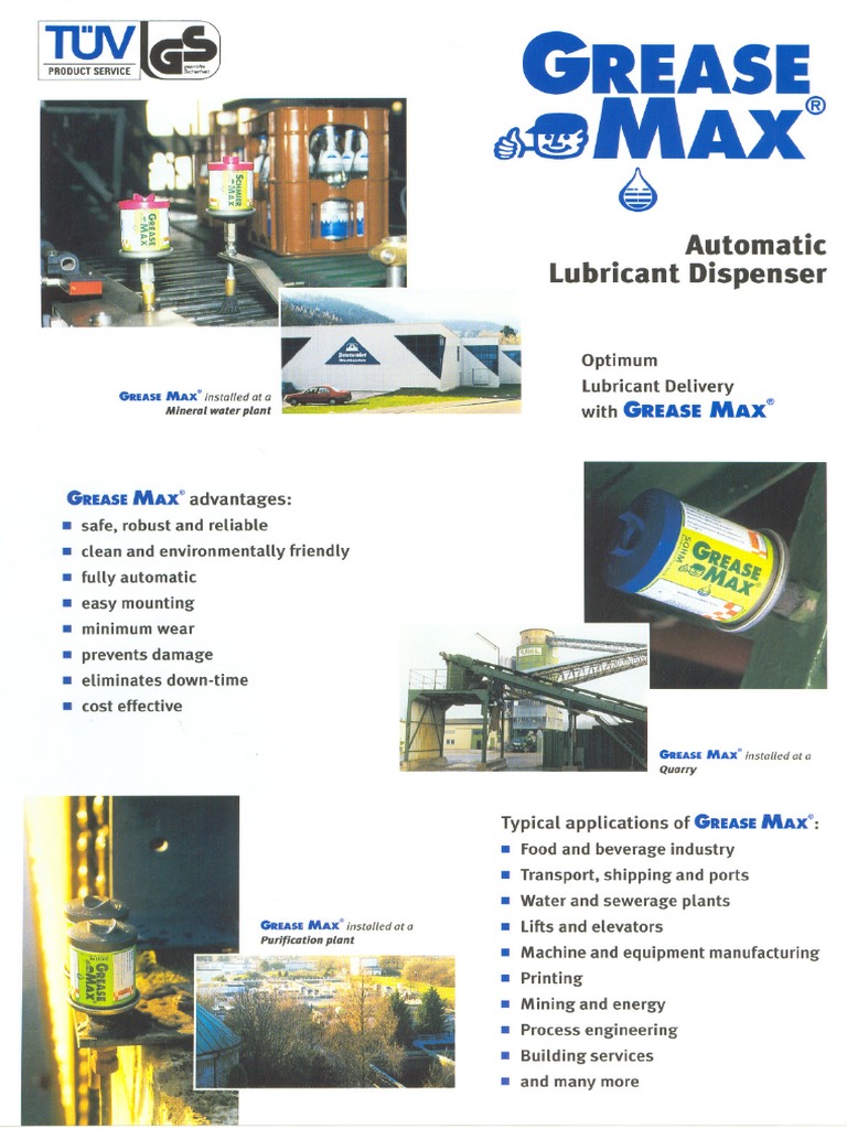 GREASE MAX: Automatic Lubricant Dispenser | PDF | Lubricant ...