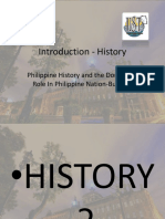 Introduction - History: Philippine History and The Dominican Role in Philippine Nation-Building