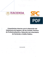 Lineamientos Internos para La Operaci N Del Subsistema de Ingreso 2019