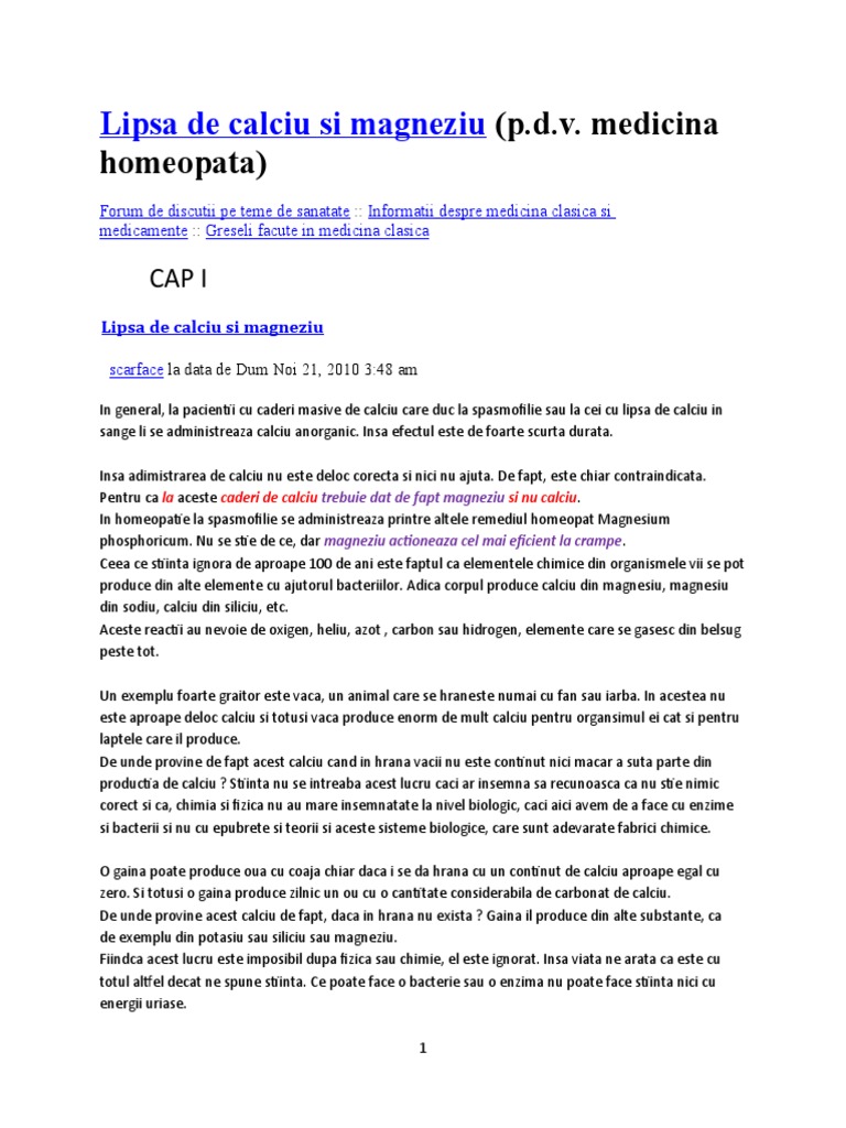 Cadere De Calciu Si Magneziu Simptome