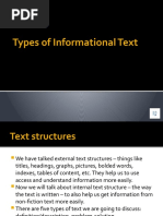 Types of Informational Text