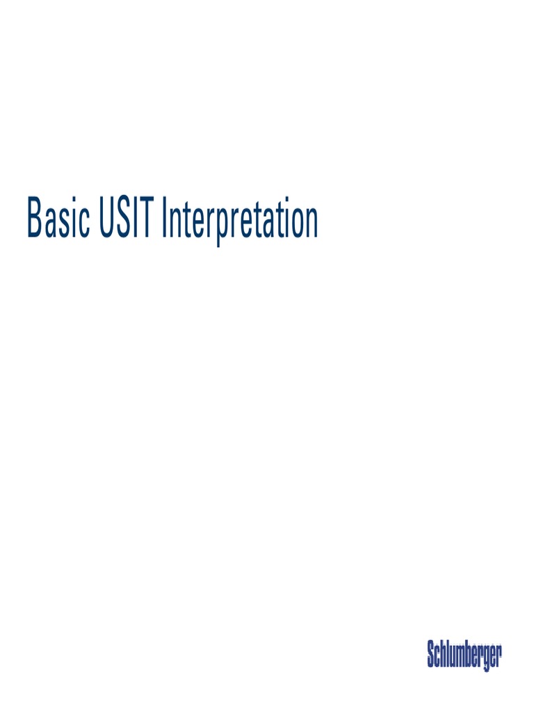 USIT Log Interpretation Insights | PDF | Casing (Borehole) | Applied ...
