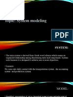 Topic: System Modeling