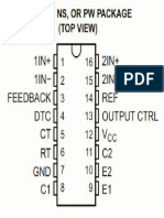 Pin Layout for TL494 IC