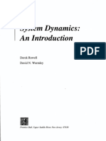 System Dynamics An Introduction, Derek Rowell