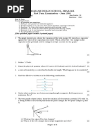 Sharjah Indian School, Sharjah. First Term Examination - June 2009