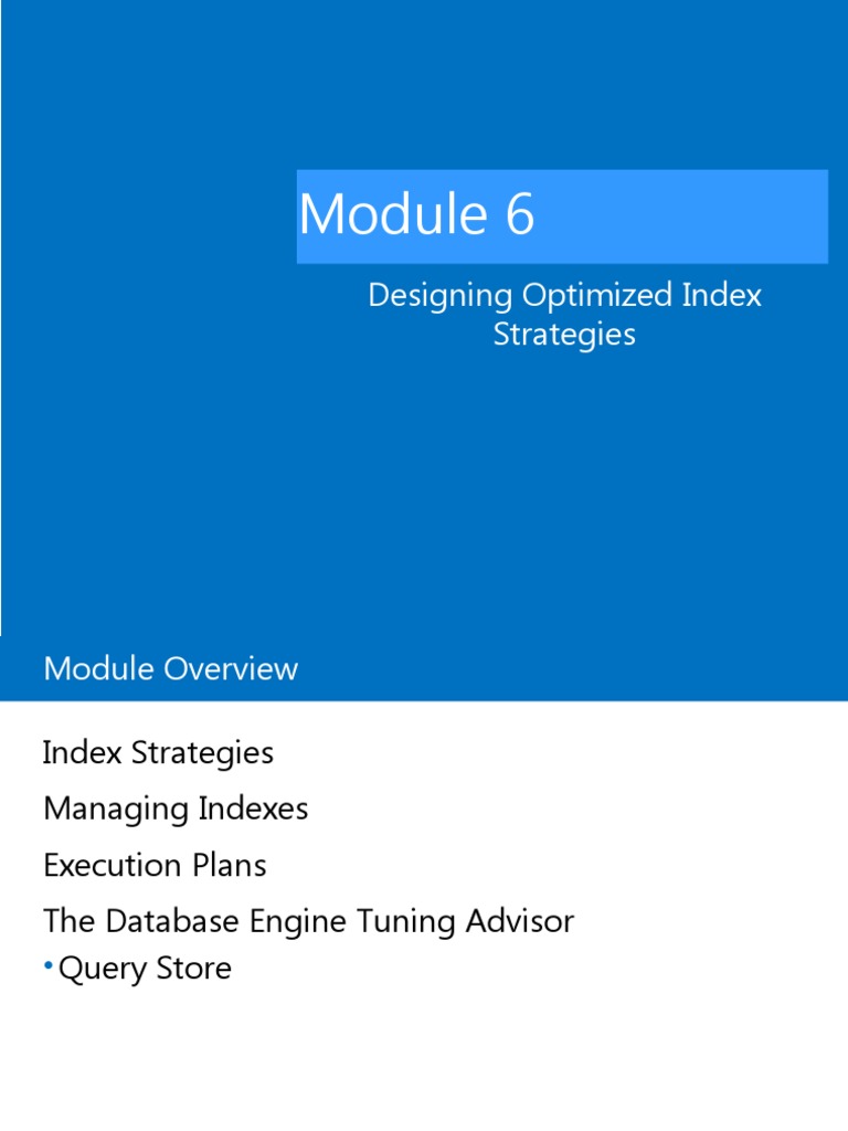 Designing Optimized Index Strategies | Download Free PDF | Database ...