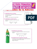 Propiedades de La Suma para Quinto de Primaria