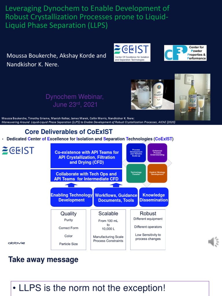 Dynochem for LLPS Crystallization Processes | PDF | Crystallization ...