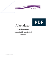 Albendazol 400 mg comprimido mastigável