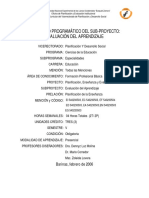 CONTENIDO EVALUACIoN DEL APRENDIZAJE