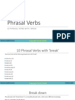 Phrasal Verbs Break