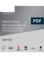 Daimler Trucks Accounting Methods Call Summary
