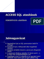 Adatbázis-Kezelés - ACCESS SQL DDL Utasítások