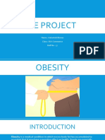 XII A Commerce Student's Report on Obesity