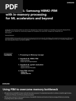 Aquabolt-XL: Samsung HBM2-PIM With In-Memory Processing For ML Accelerators and Beyond