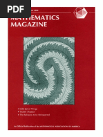 Mathematics Magazine Vol. 73, No. 5, December 2000