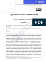 La Política Como Resistencia en Michel Foucaul