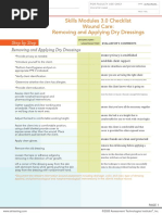 Skills - Removing and Applying Dry Dressings