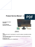 Product Service Manual - Level Ii: Service Manual For Benq: Gw2760Hs P/N: 9H.L9Nlb - QB Applicable For All Regions