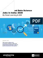 Study:: Analytics and Data Science Jobs in India: 2020