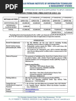 Fee Structure For I-Mba - Final Hostel