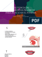 Secuencia de Movimientos Praxicos para Realizar El Fonema