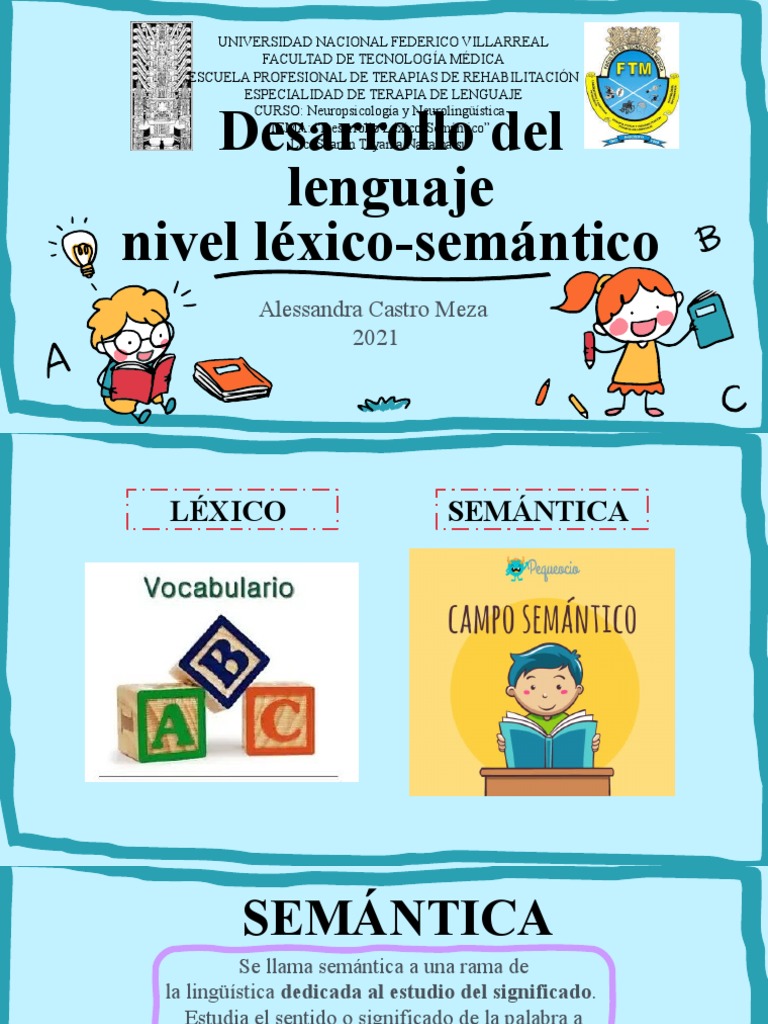 Desarrollo del Lenguaje Léxico-Semántico | PDF | Palabra | Aquisición ...