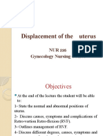 Chapter 5- Displacement of  Uterus